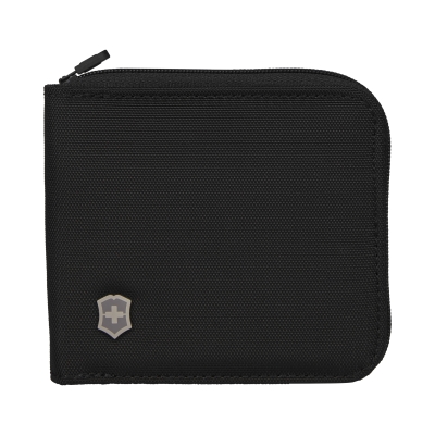 Бумажник VICTORINOX TA 5.0 Zip-Around Wallet с RFID защитой, чёрный, нейлон, 11x1x10 см