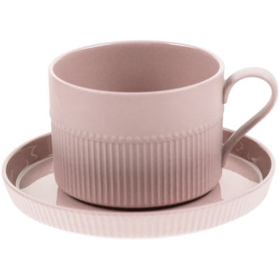 Чайная пара Pastello Moderno, розовая, розовый