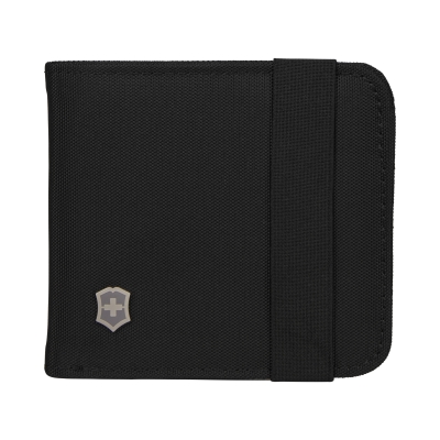 Бумажник VICTORINOX TA 5.0 Bi-Fold Wallet с RFID защитой, чёрный, нейлон, 11x1x10 см