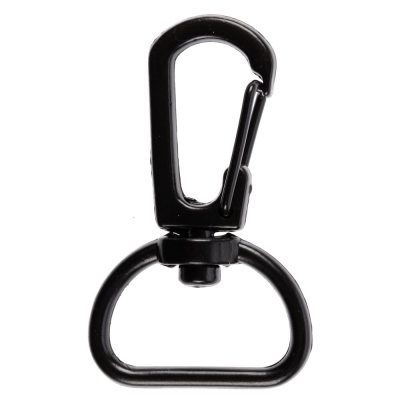 Застежка-карабин Snap Hook, M, черная, черный